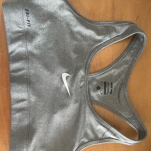 Grey Nike Sports Bra Size Small